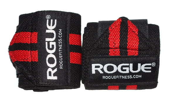 Fitness Wrist Wraps Black/Red|Rogue Fitness Wrist Wraps (Black/Red 12